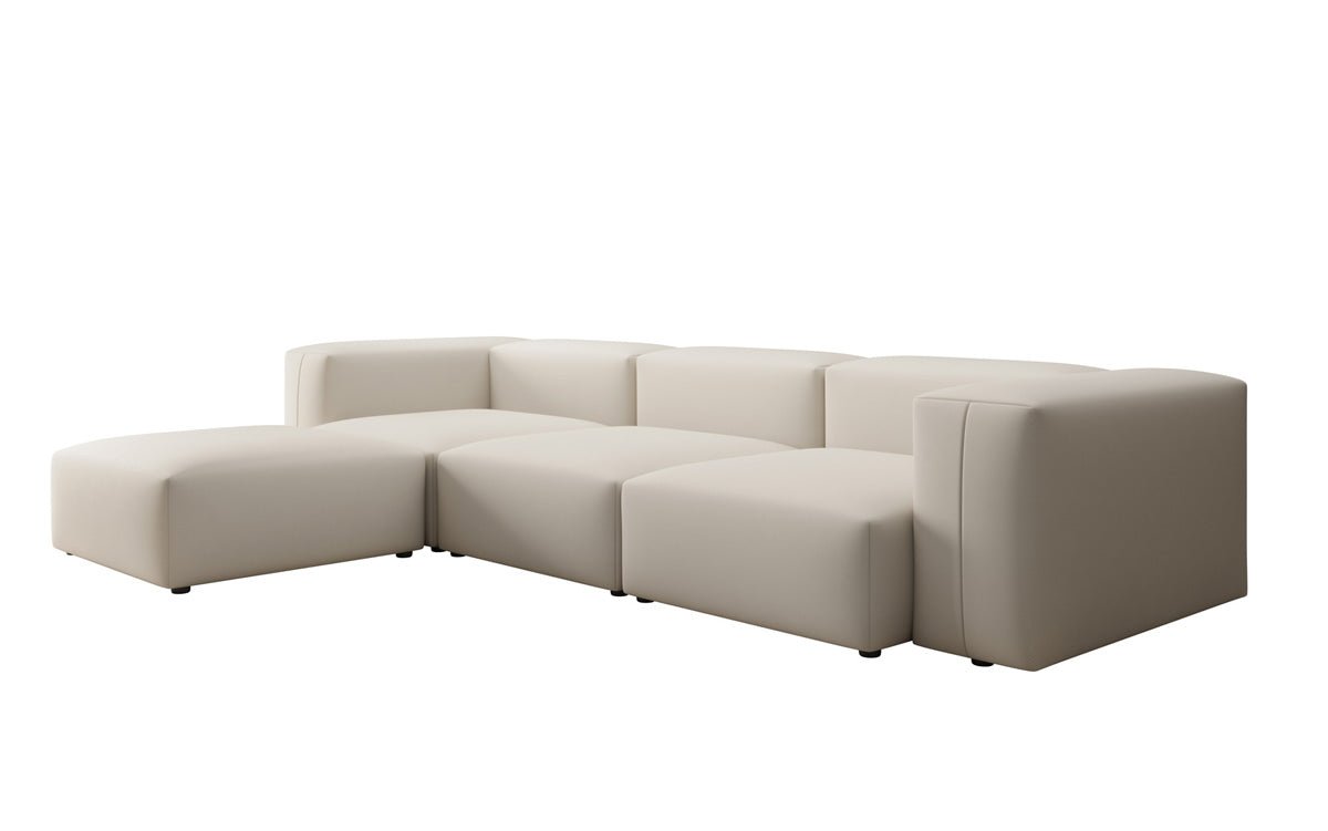 Designer L Sofa Snug in Stoff