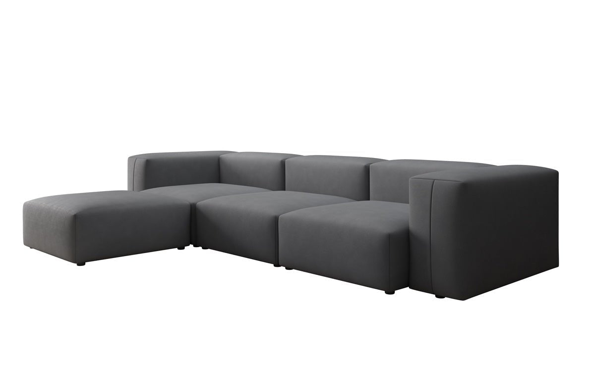 Designer L Sofa Snug in Stoff