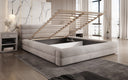 Designer gestoffeerd bed Velana Fluweel met opbergruimte