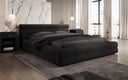 Designer gestoffeerd bed Velana Fluweel met opbergruimte