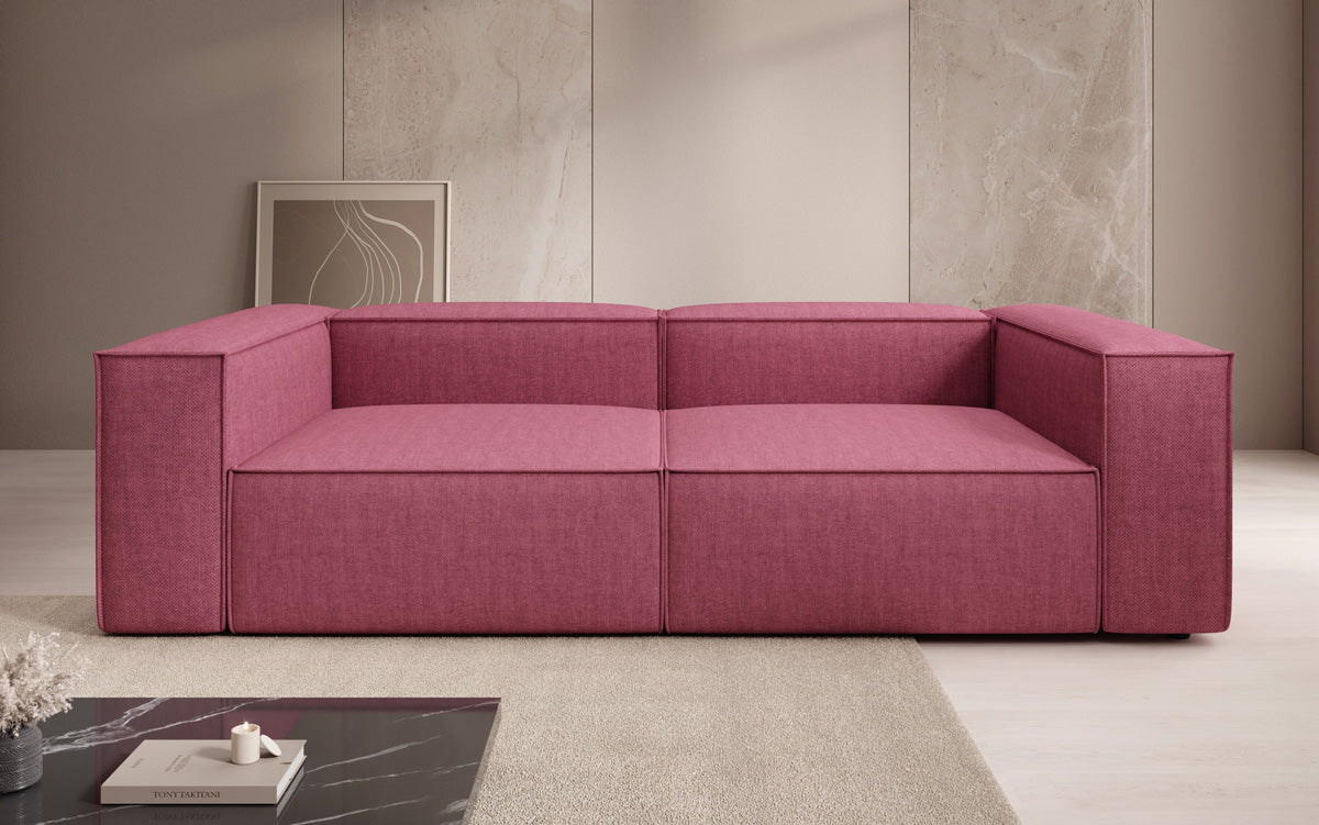 Designbank Lesley 3-zits in linnen-look