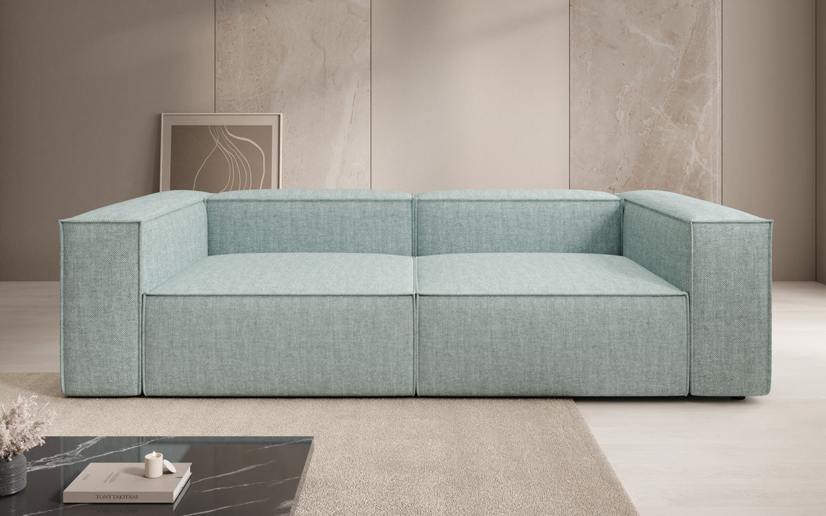 Designbank Lesley 3-zits in linnen-look
