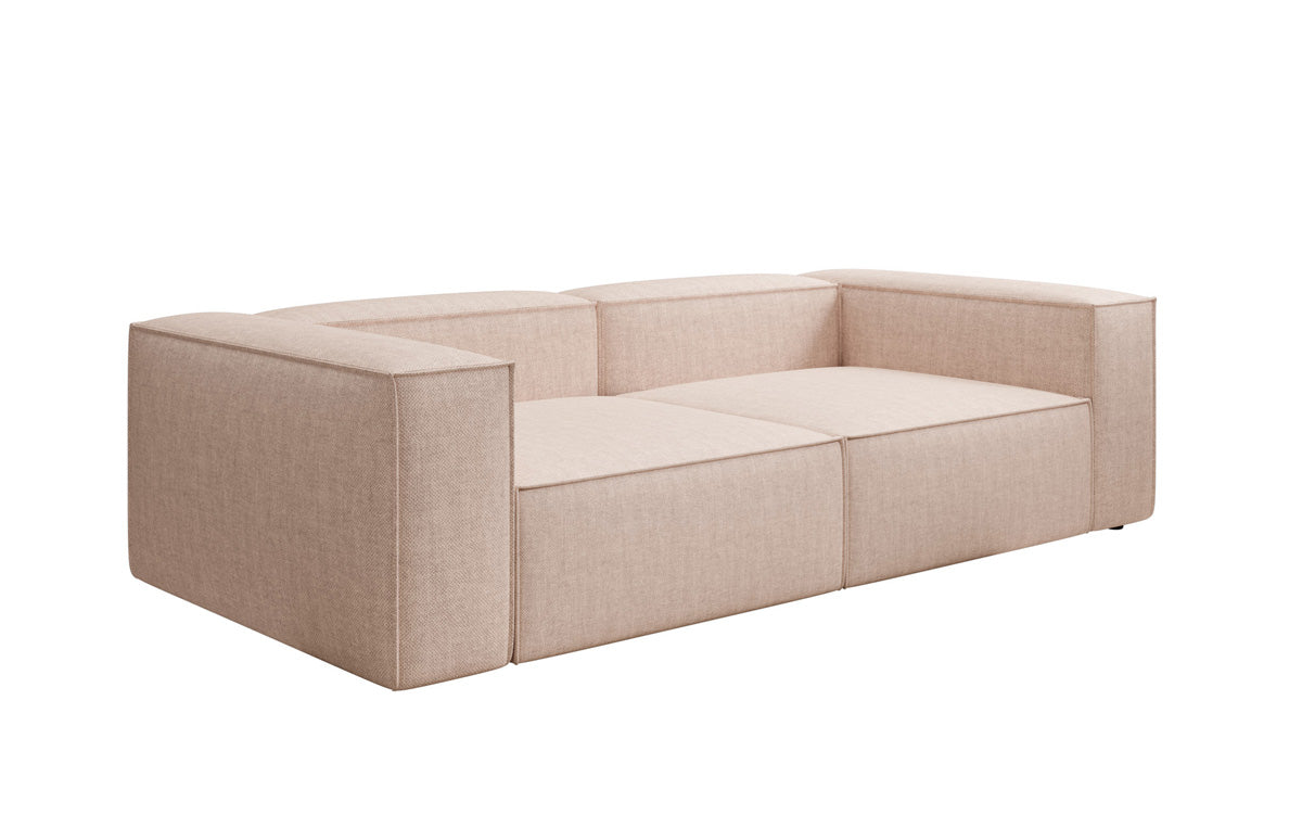 Designbank Lesley 3-zits in linnen-look