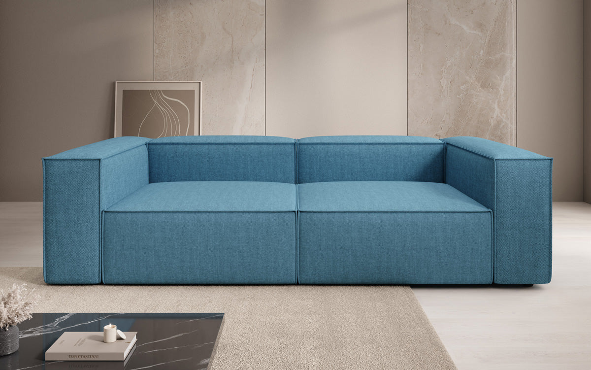 Designbank Lesley 3-zits in linnen-look