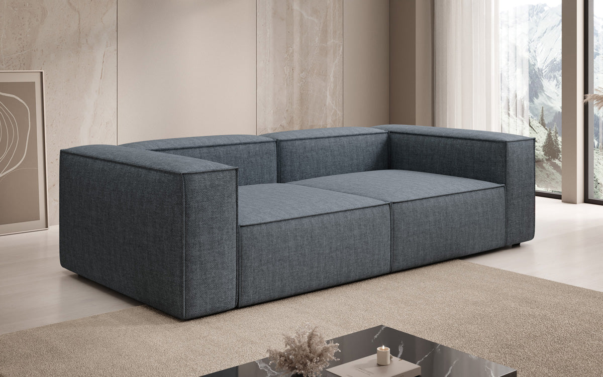Designbank Lesley 3-zits in linnen-look