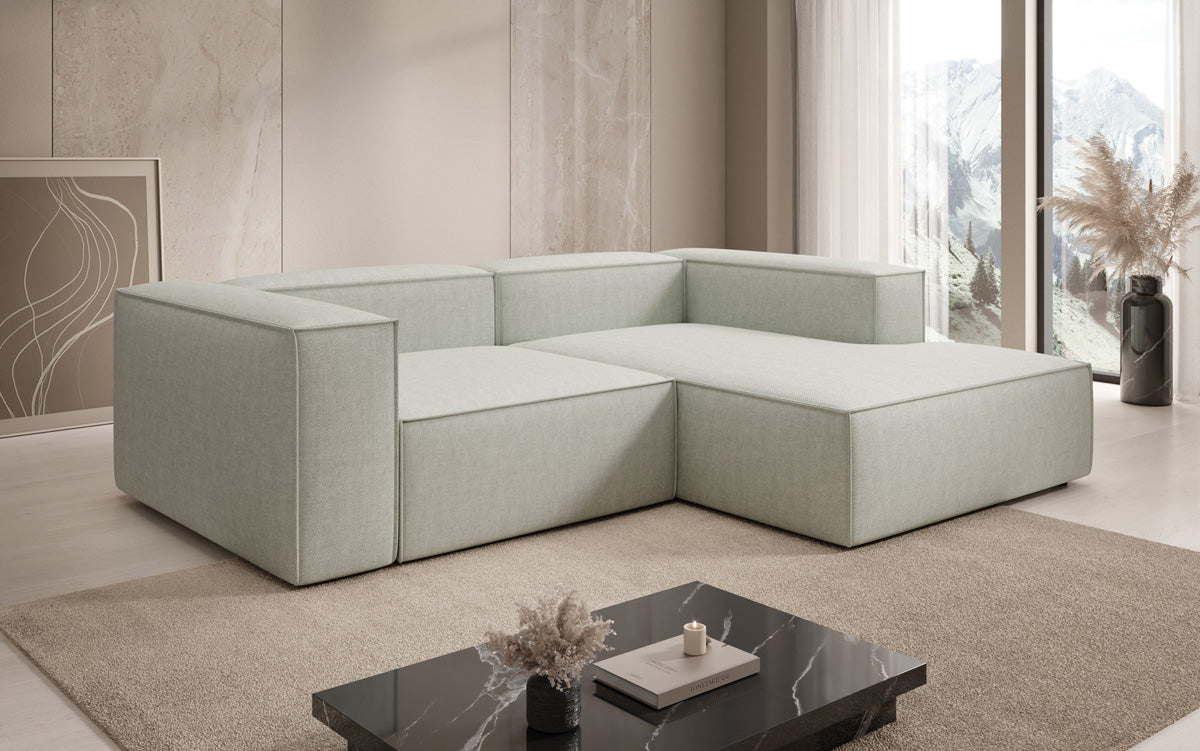 Designer hoekbank Lesley Mini in linnenlook