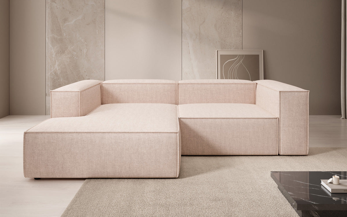 Designer hoekbank Lesley Mini in linnenlook