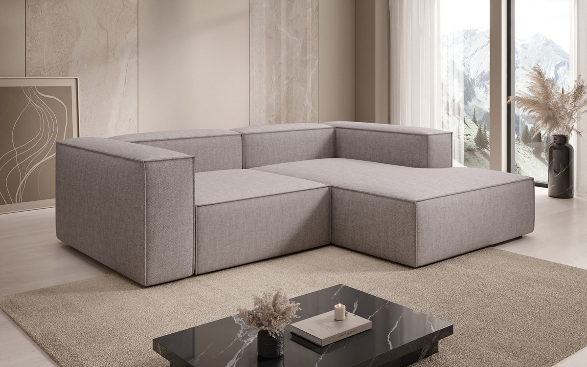 Designer hoekbank Lesley Mini in linnenlook