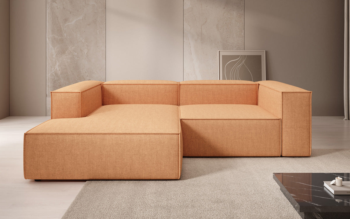 Designer hoekbank Lesley Mini in linnenlook