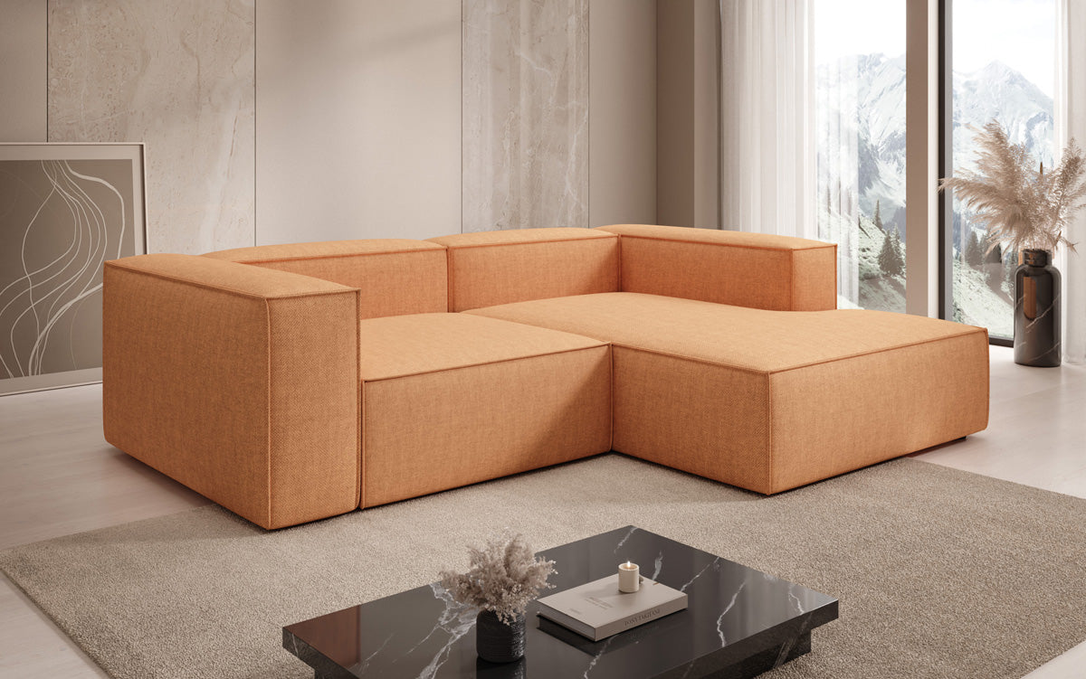 Designer hoekbank Lesley Mini in linnenlook