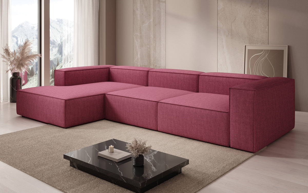 Design hoekbank Lesley in linnen-look