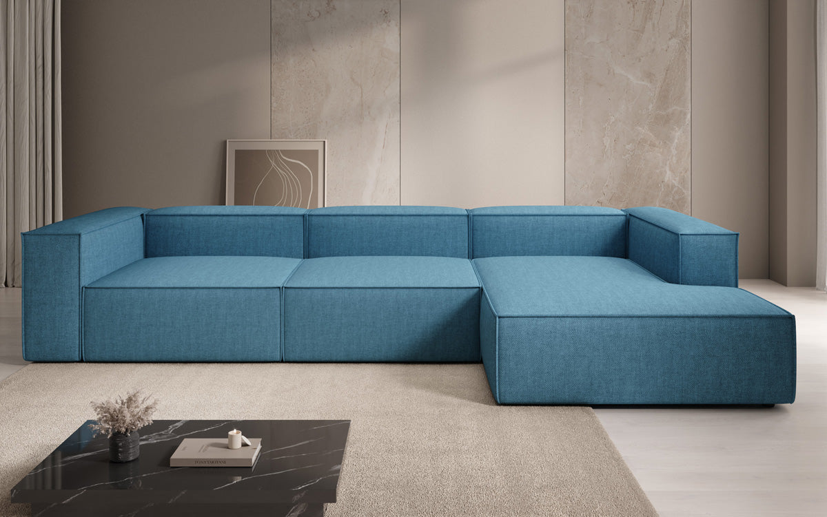 Design hoekbank Lesley in linnen-look