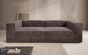 Designer Sofa Lesley 3-zits in Ribstof