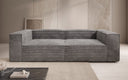 Designer Sofa Lesley 3-zits in Ribstof