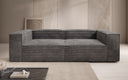 Designer Sofa Lesley 3-zits in Ribstof