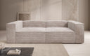 Designer Sofa Lesley 3-zits in Ribstof
