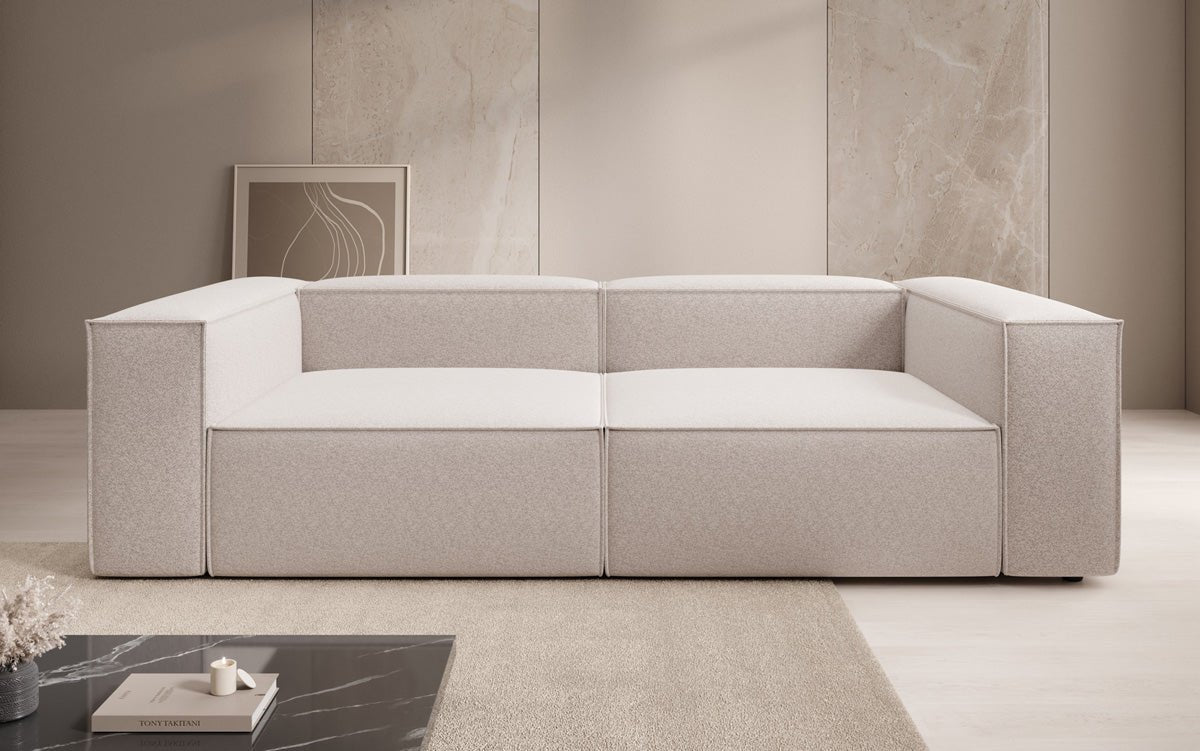 Designer Sofa Lesley 3 Sitzer in Strukturstoff