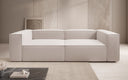Canapé design Lesley 3 places en tissu texturé