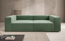 Canapé design Lesley 3 places en tissu texturé