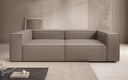 Canapé design Lesley 3 places en cuir véritable