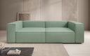 Canapé design Lesley 3 places en cuir véritable