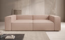 Canapé design Lesley 3 places en cuir véritable