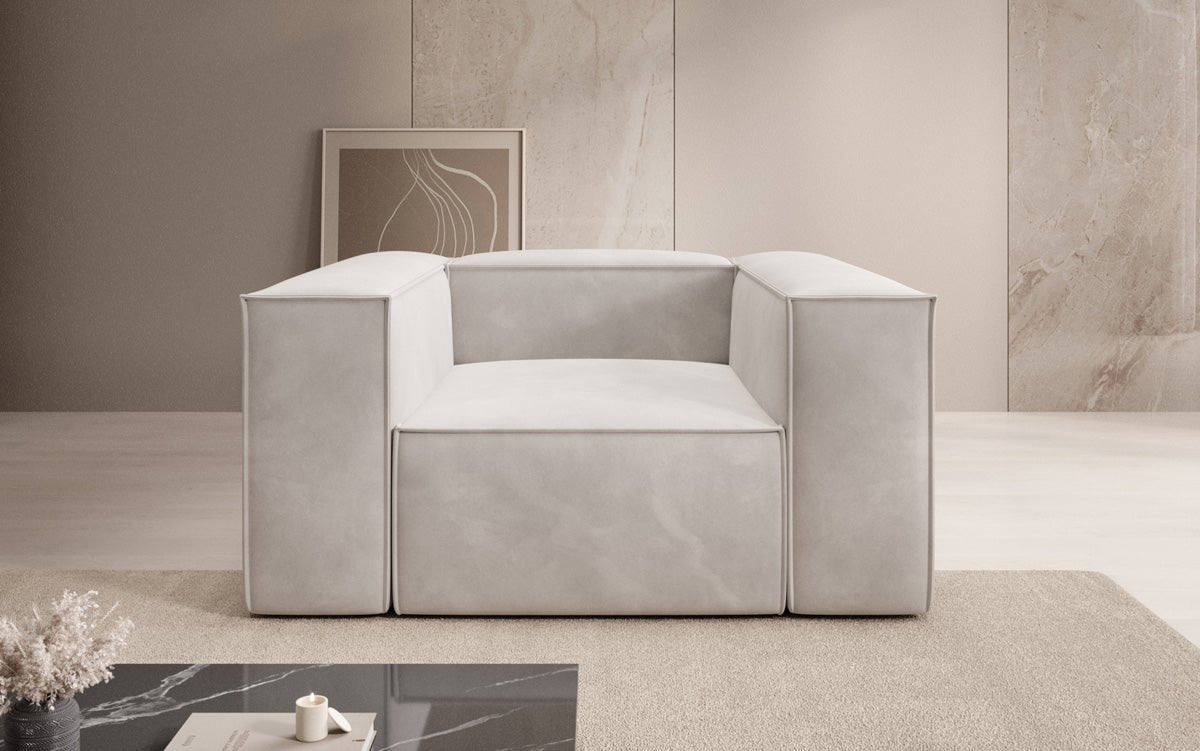 Designer bank-fauteuil Lesley in Fluweel