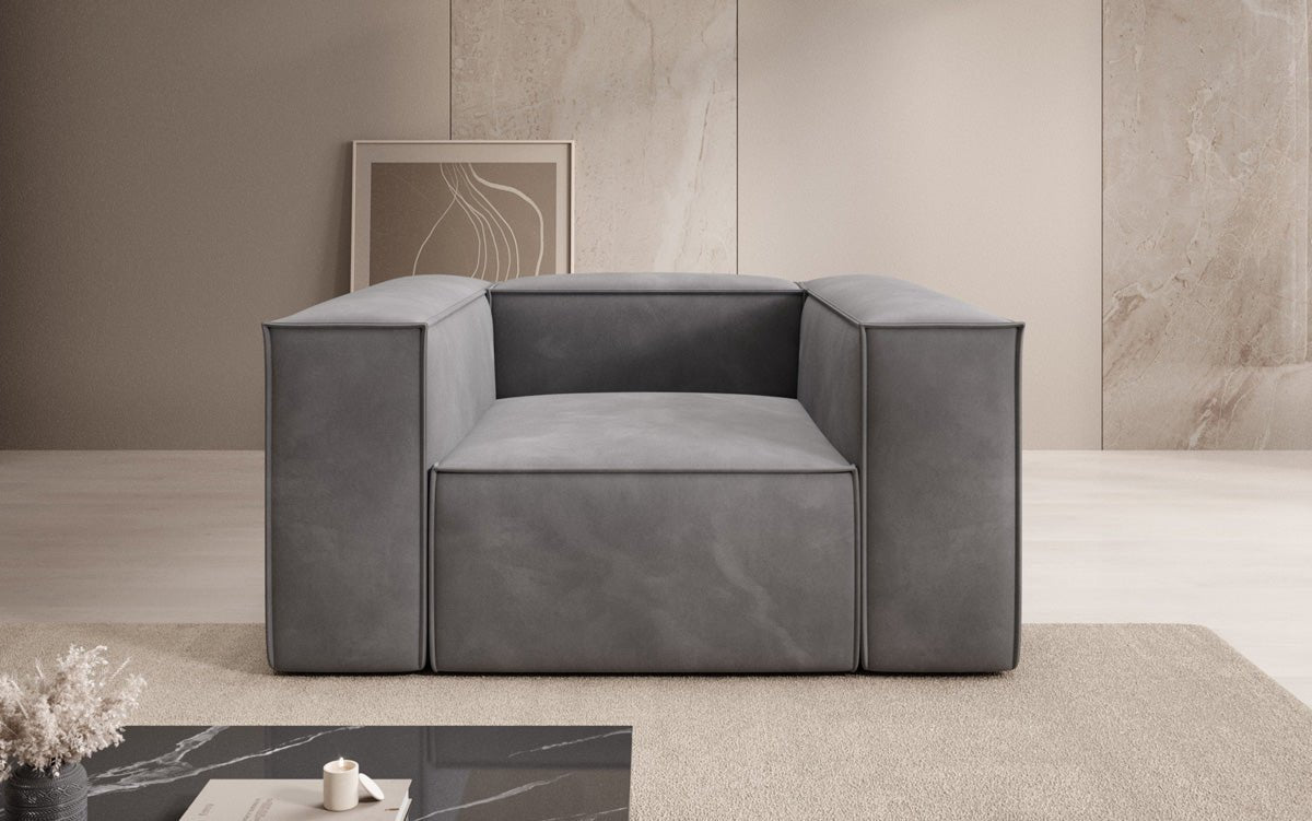 Designer bank-fauteuil Lesley in Fluweel