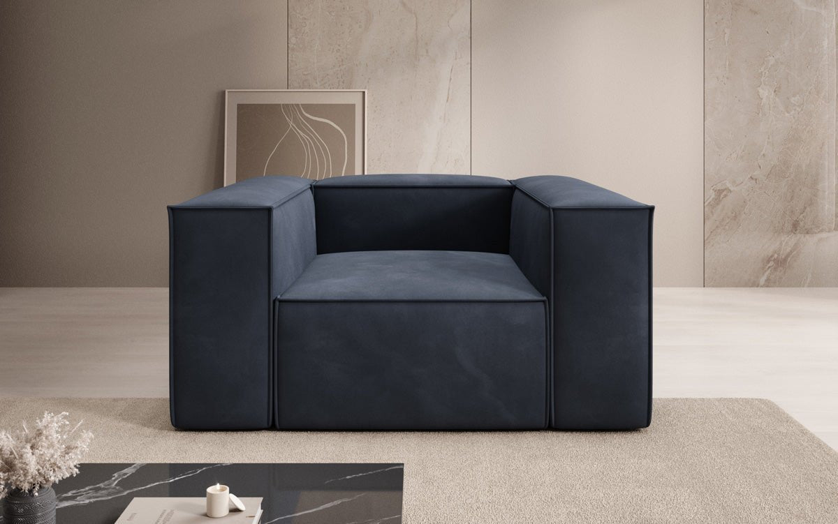 Designer bank-fauteuil Lesley in Fluweel
