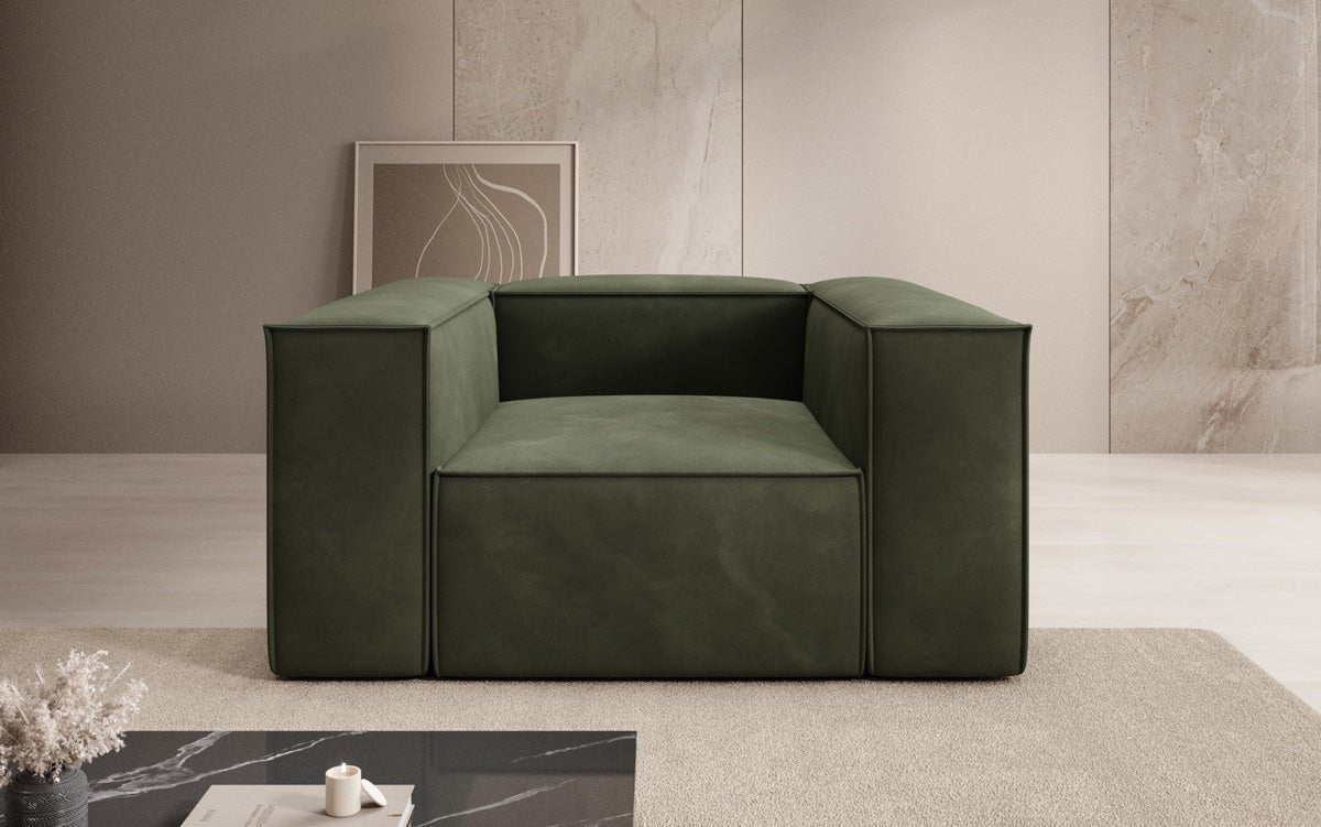 Designer bank-fauteuil Lesley in Fluweel
