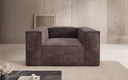 Canapé fauteuil designer Lesley en Côtelé