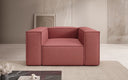 Canapé fauteuil Lesley en Tissu
