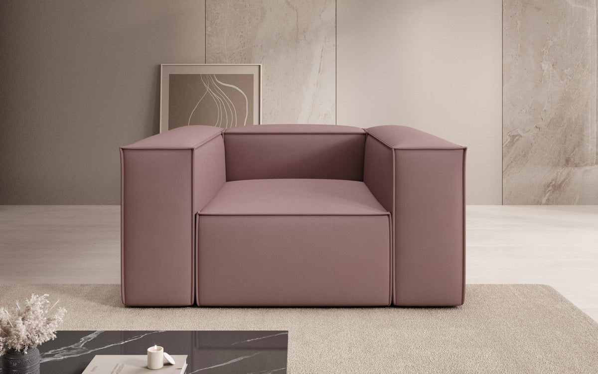 Designer Sofa-Sessel Lesley in Stof