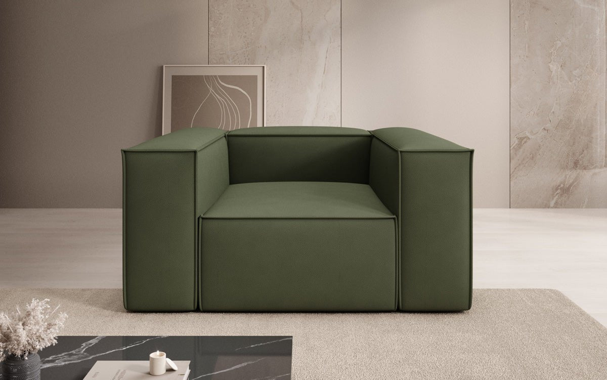 Designer Sofa-Sessel Lesley in Stof