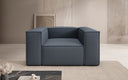 Canapé fauteuil Lesley en Tissu