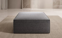 Tabouret d’appoint Lesley en tissu texturé