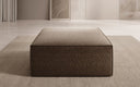 Tabouret d’appoint Lesley en tissu texturé