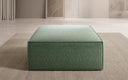 Tabouret d’appoint Lesley en tissu texturé