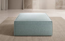 Tabouret d’appoint Lesley en tissu texturé