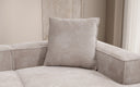 Decoratief Kussen Lesley 60x60 in Ribstof