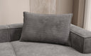 Coussin décoratif Lesley 45x80 en Côtelé
