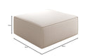 Tabouret d’appoint Lesley en tissu texturé