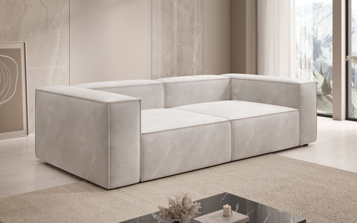 Designbank Lesley 3-zits in Fluweel