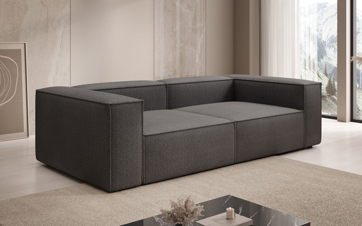 Canapé design Lesley 3 places en Bouclé