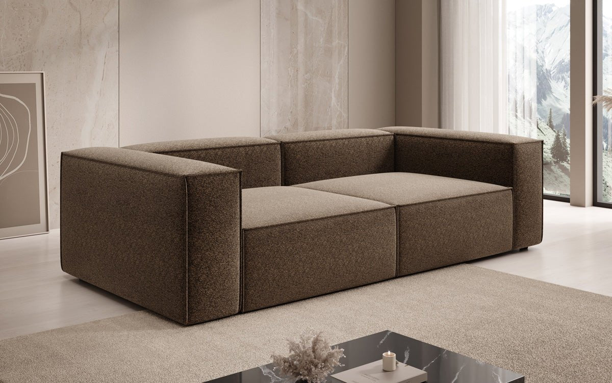 Designer Sofa Lesley 3 Sitzer in Strukturstoff