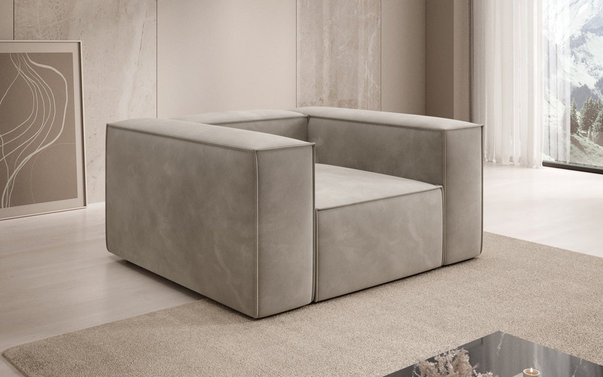 Designer bank-fauteuil Lesley in Fluweel