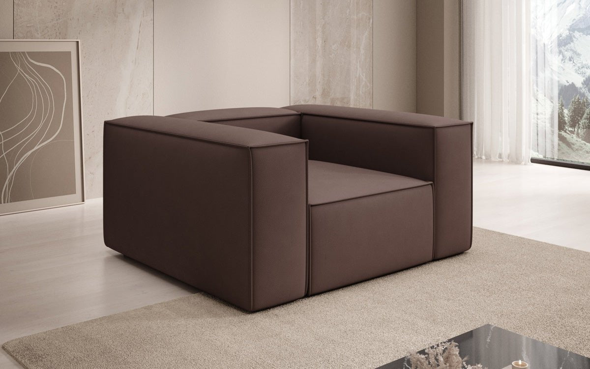 Designer Sofa-Sessel Lesley in Stof