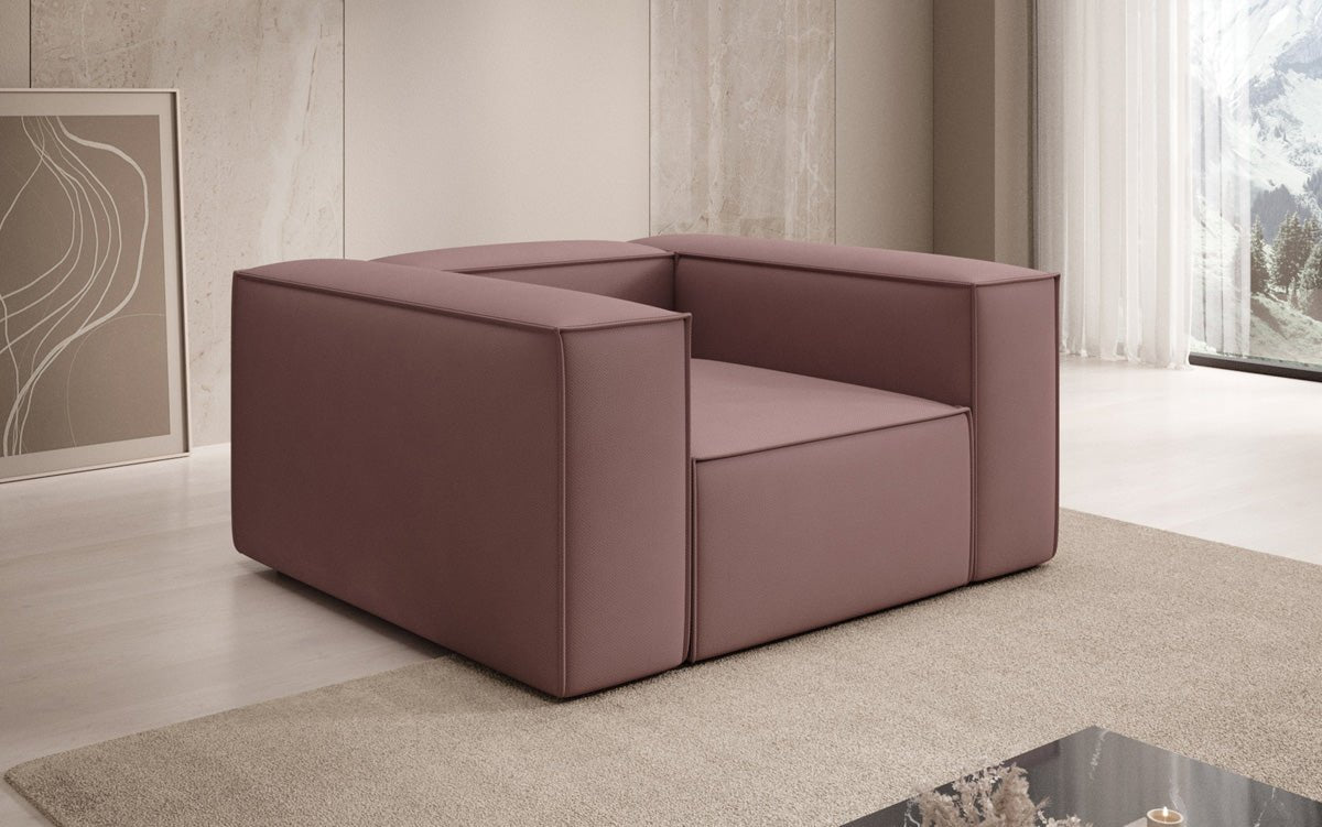 Designer Sofa-Sessel Lesley in Stof
