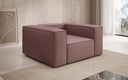 Canapé fauteuil Lesley en Tissu