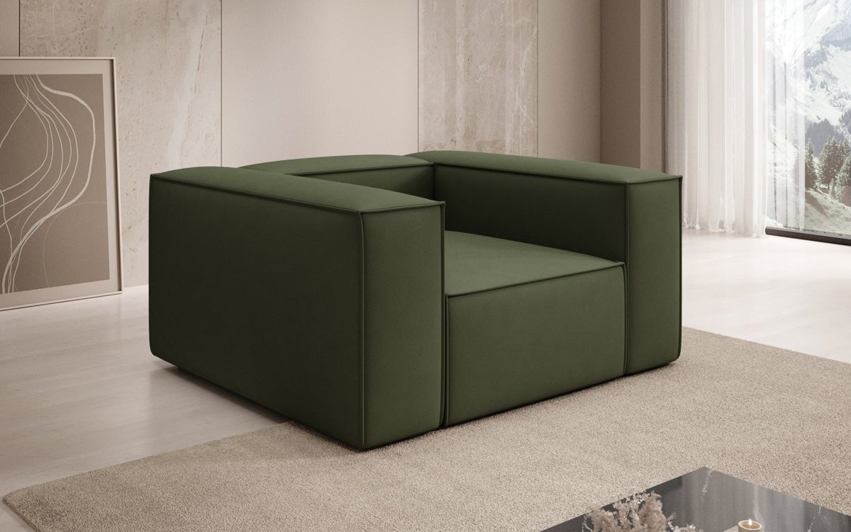 Designer Sofa-Sessel Lesley in Stof